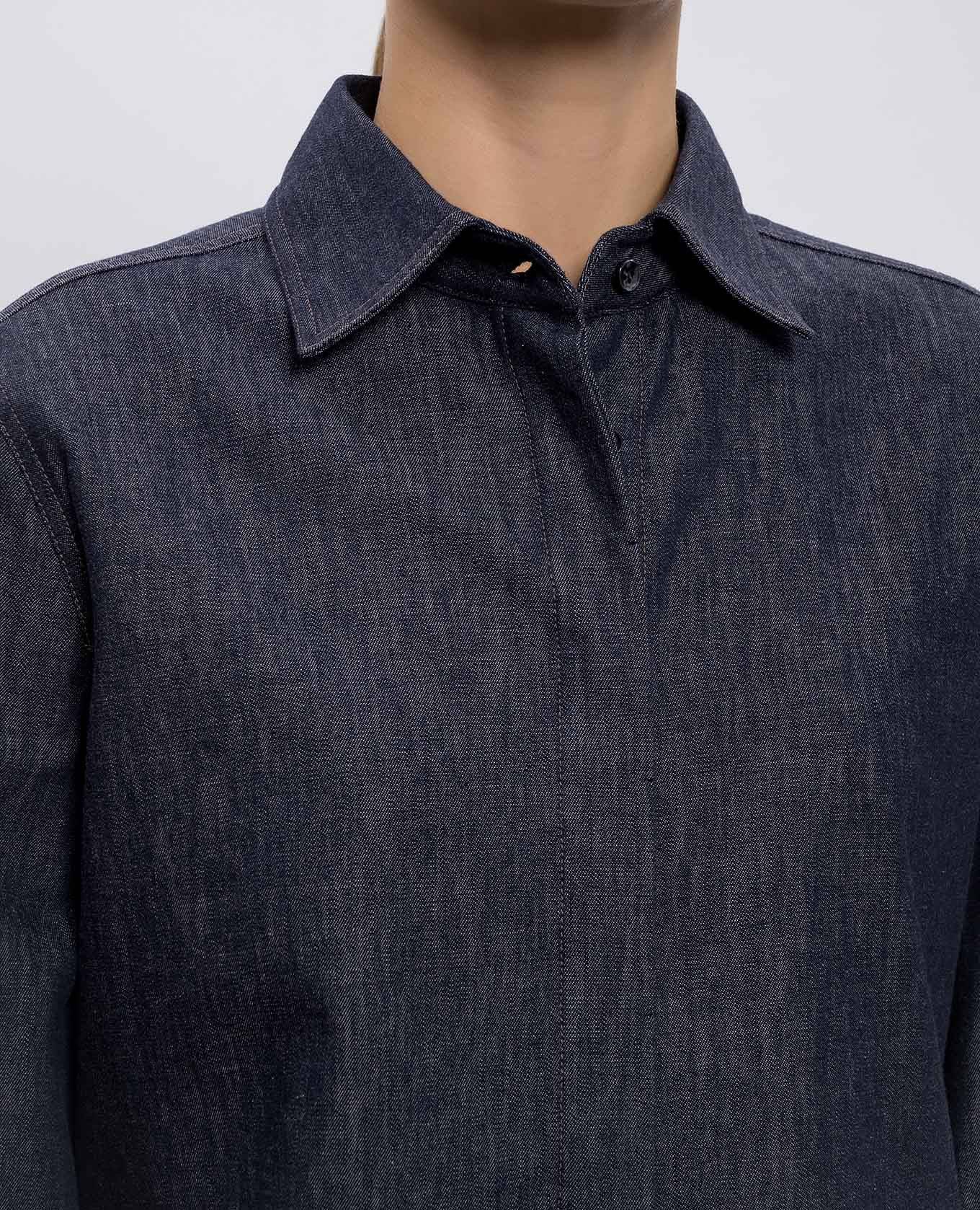 

Blue denim shirt Brunello Cucinelli