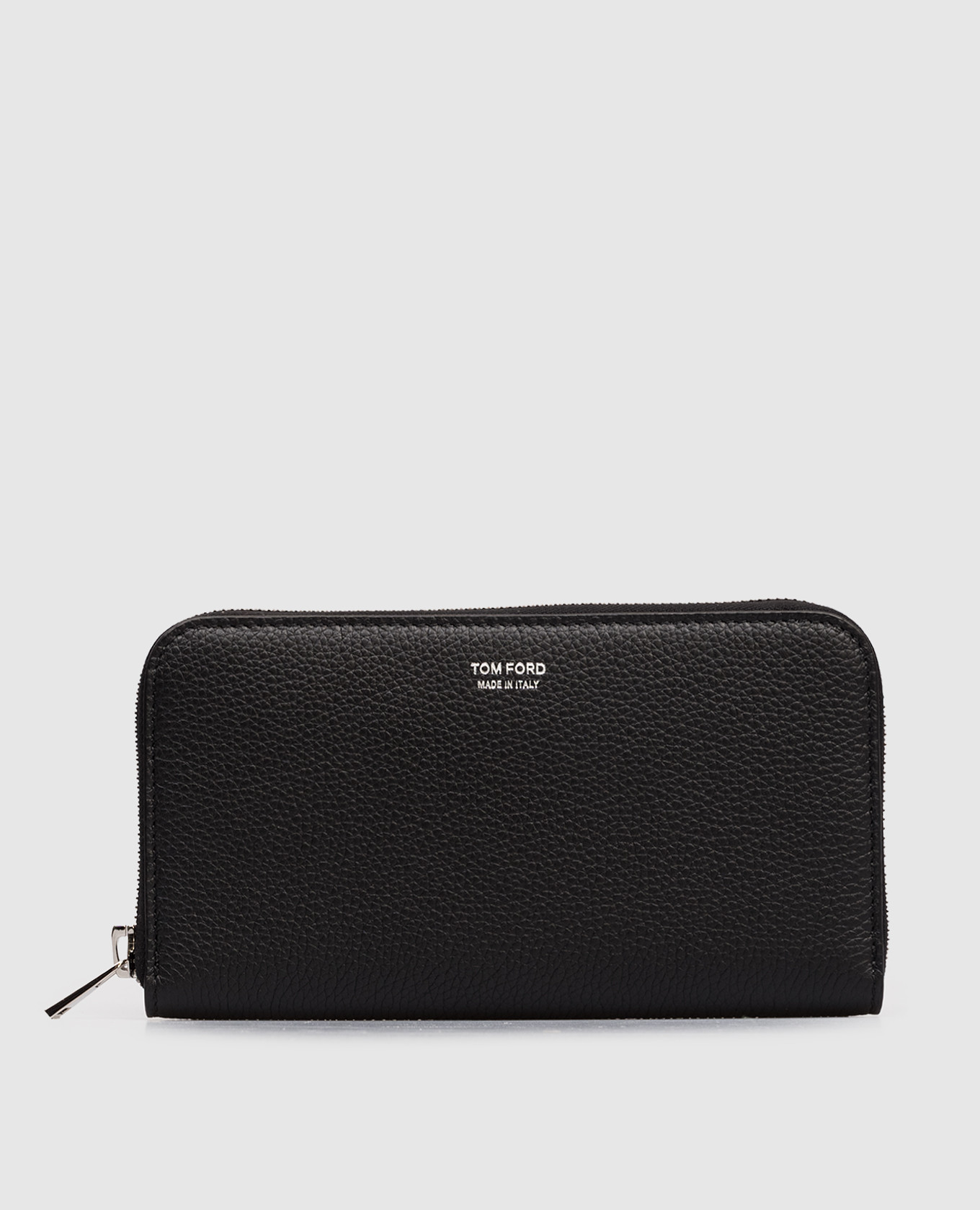 

Black leather wallet with logo Tom Ford