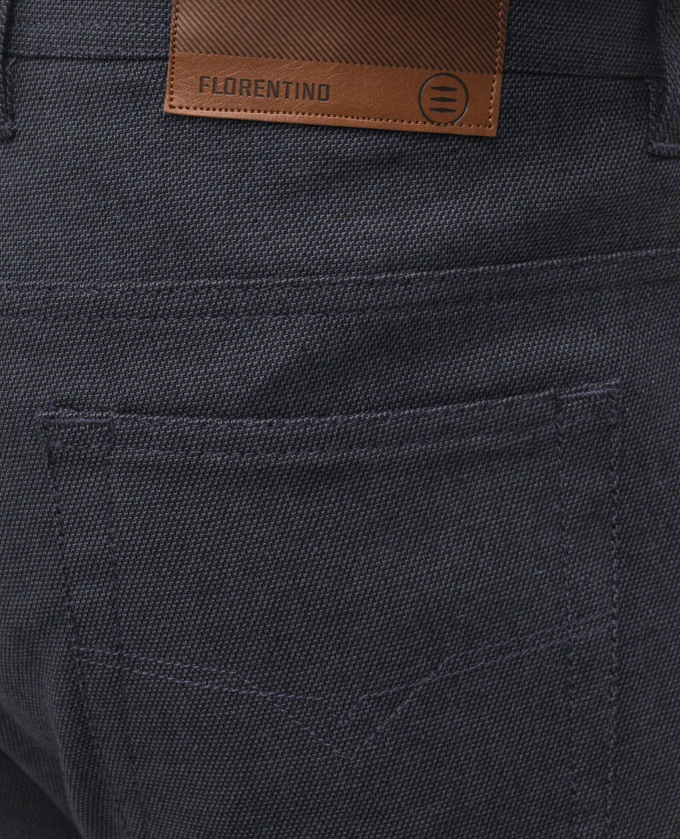 

Blue pants with logo patch Florentino