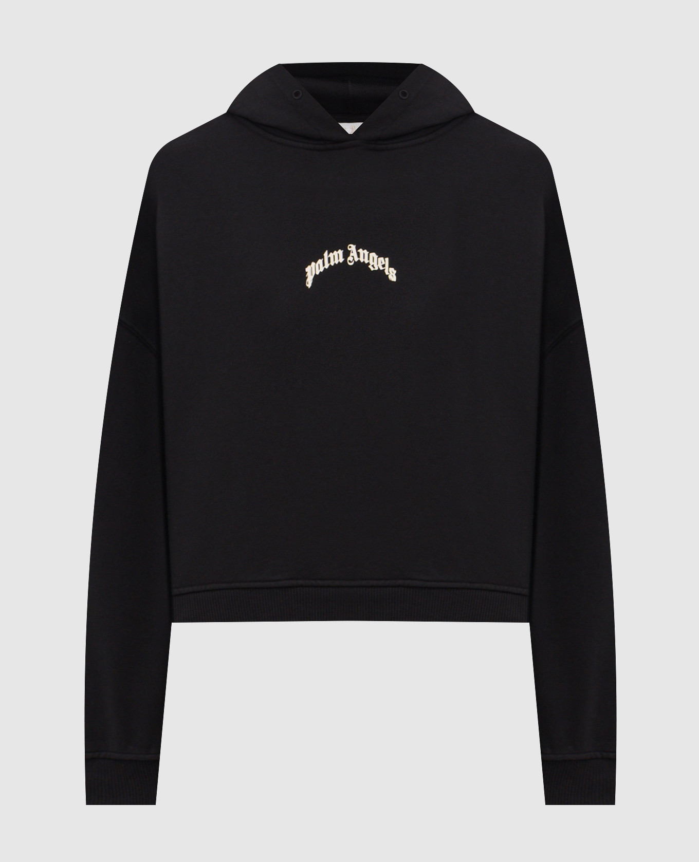 Sweat à capuche noir avec logo imprimé