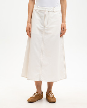 Ami Paris White skirt FSK457CO0214