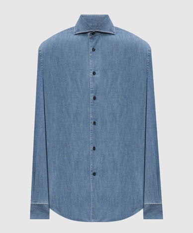 Blue denim shirt