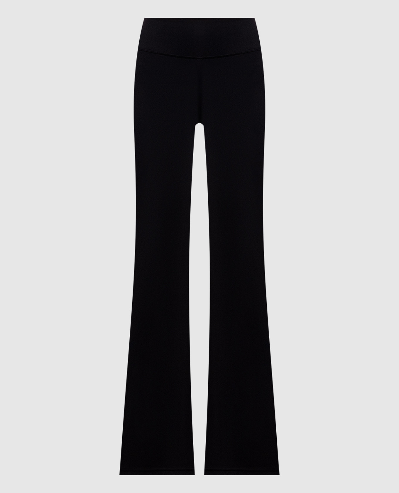 Black flared leggings