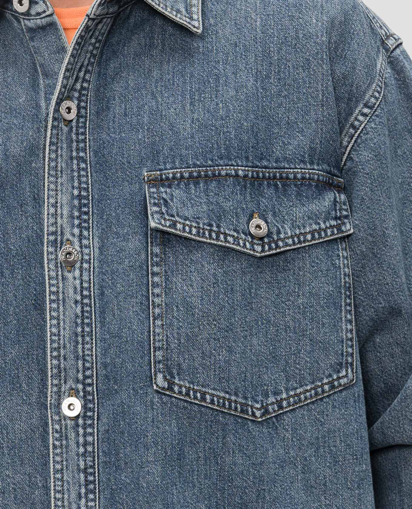 Blue denim shirt with patch JW Anderson 5
