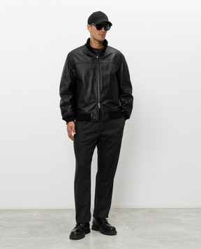 Iceberg Black leather jacket ZO106802