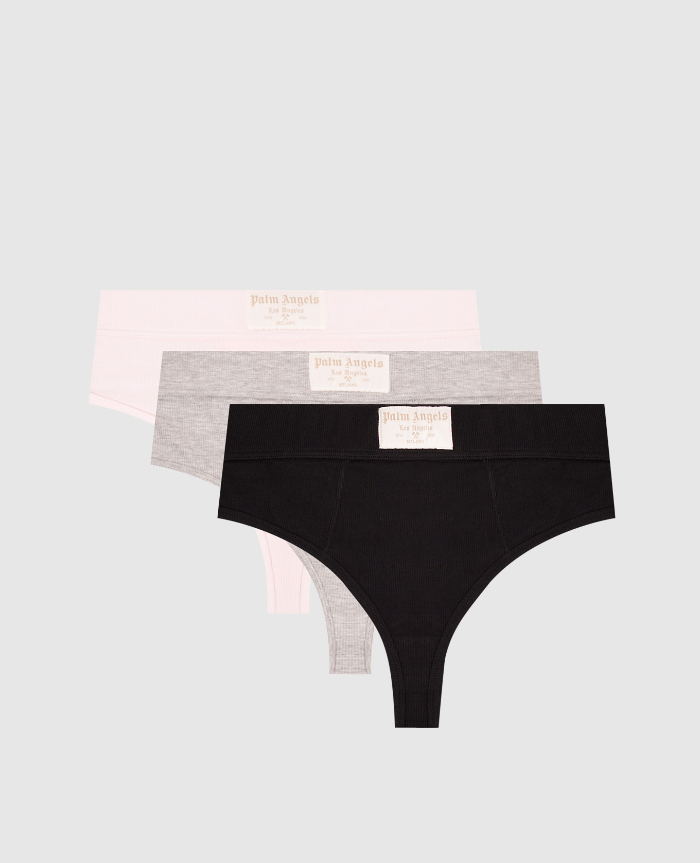 High-rise logo thong set