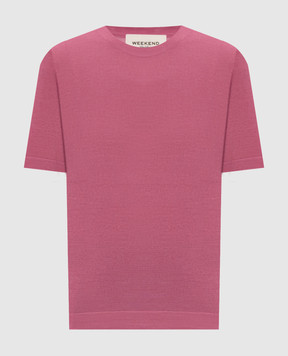 Max Mara Weekend Pink TAPIOCA top made of wool, silk and cashmere WKDTAPIOCA