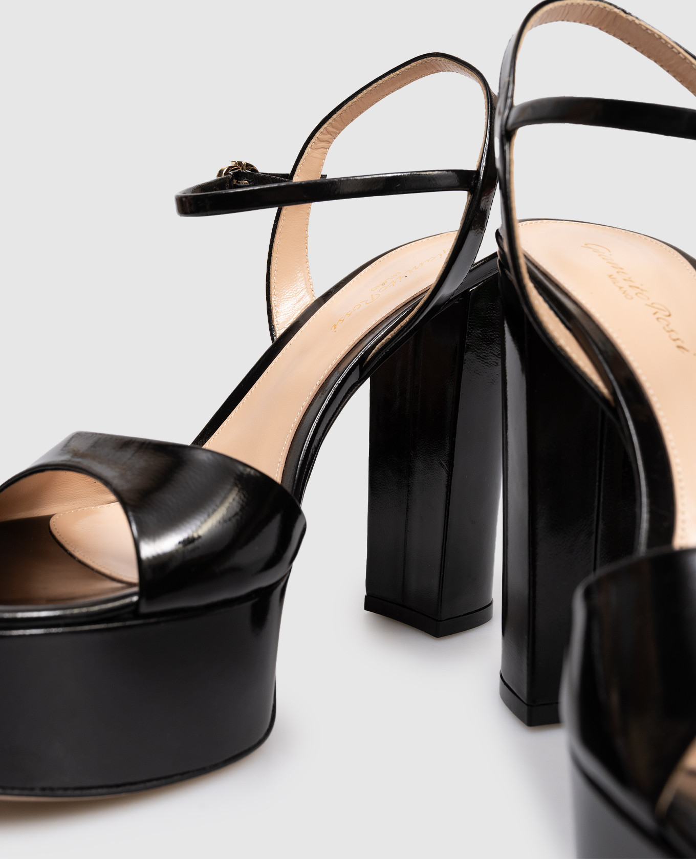 Black glossy sandals MARLENA Gianvito Rossi 5