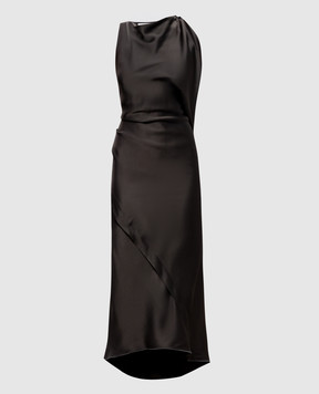 Victoria Beckham Brown midi dress 1326WDR007612A