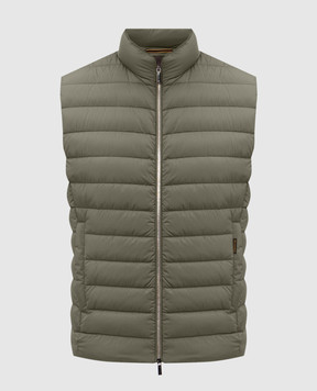 MooRER CALAF khaki quilted down vest CALAFS3