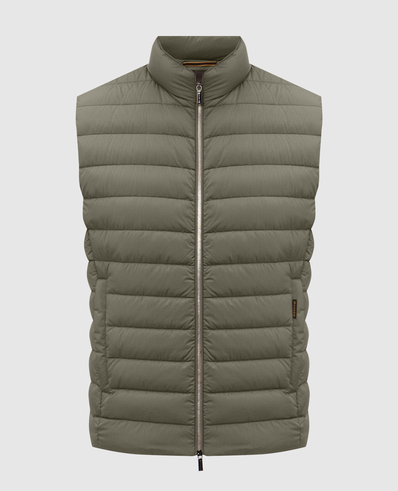 CALAF khaki quilted down vest