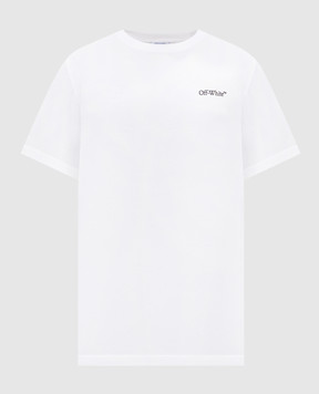 Off-White White T-shirt with Metal Arrow emblem 44MAA027S26J001