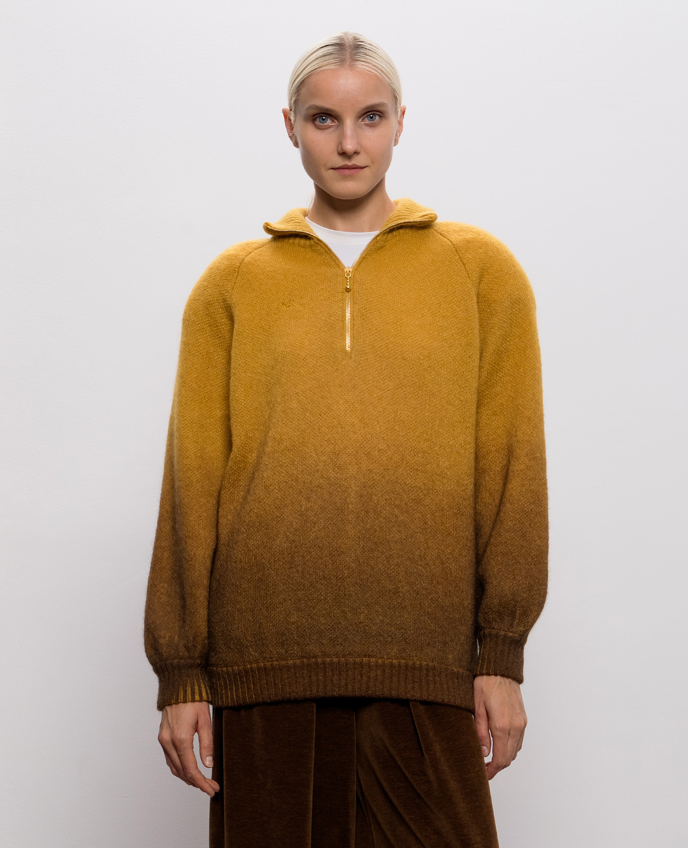 Yellow sweater with wool Rowen Rose 3