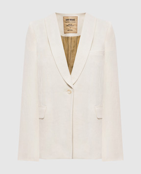 UMA WANG Beige jacket with linen UW6011