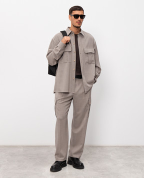 Dolce&Gabbana Beige wool cargo pants GP1O0THU2BP