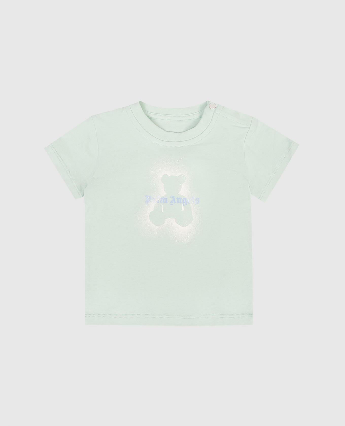 Children's green T-shirt with Spray Bear print
