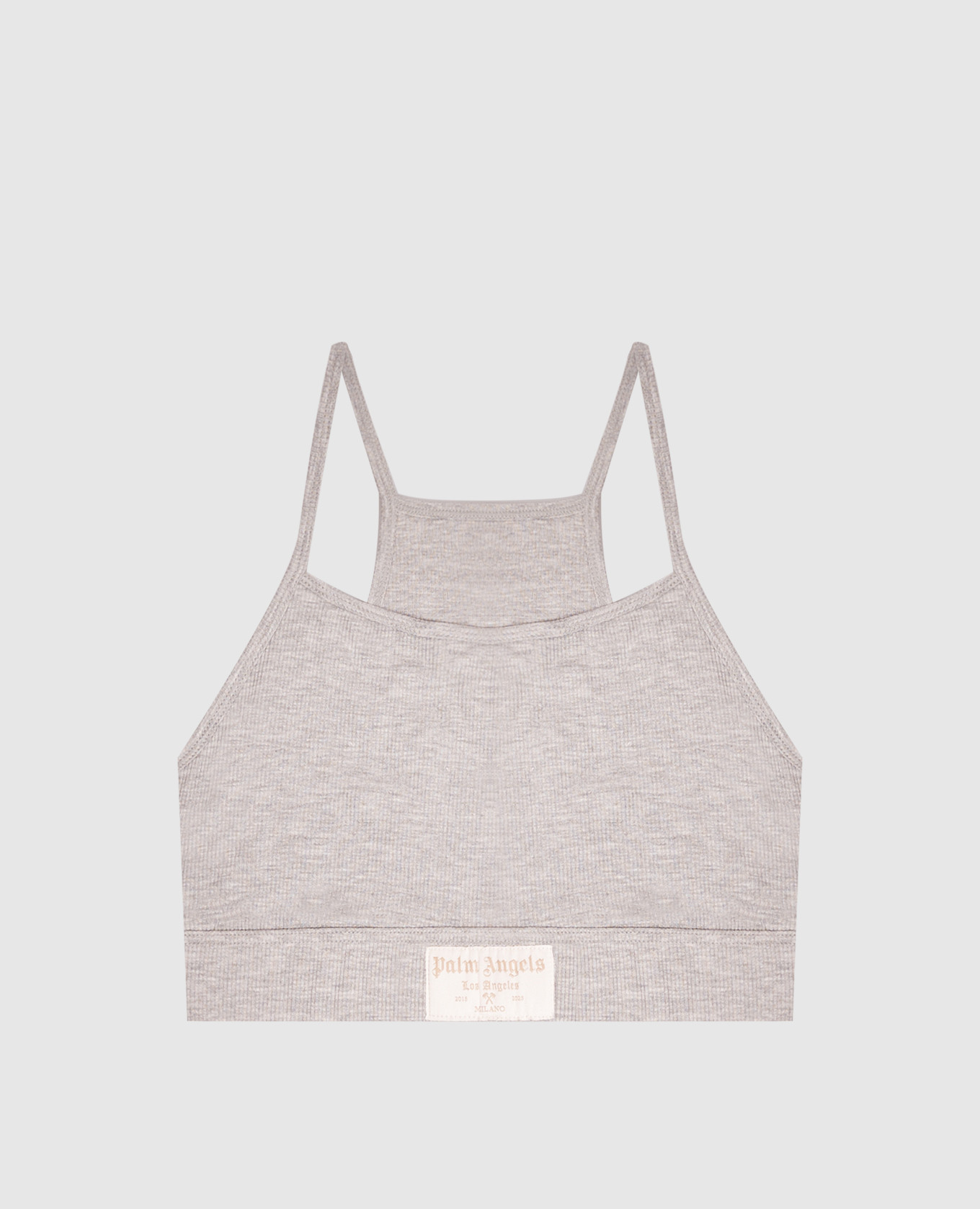 Grey top with logo patch