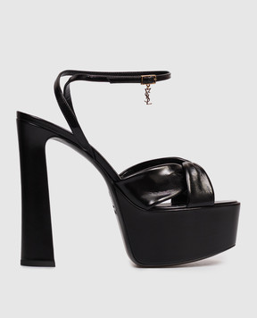 Saint Laurent Black leather sandals FRANCIANE 869730AAEHF