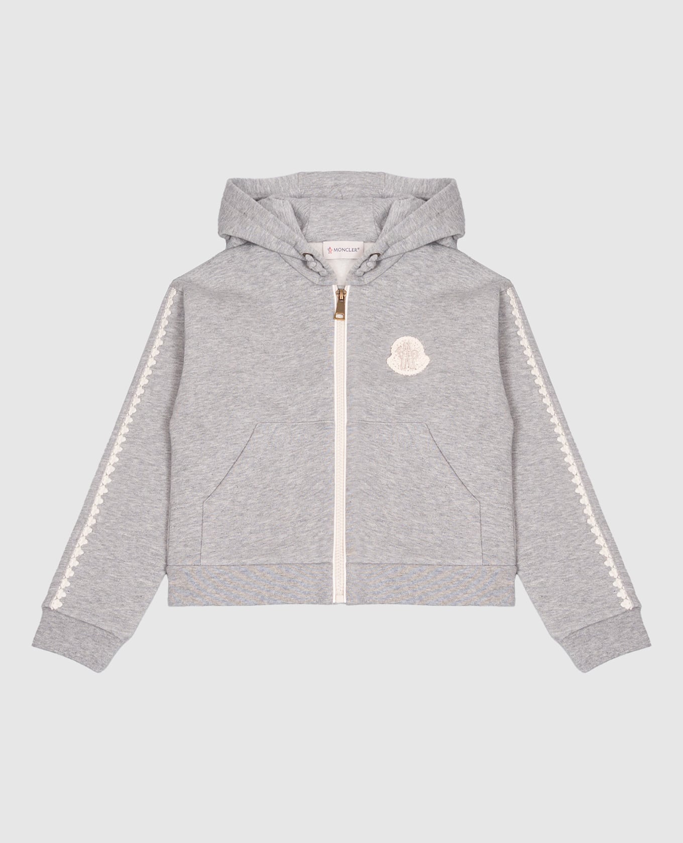 Children's insulated gray sports jacket