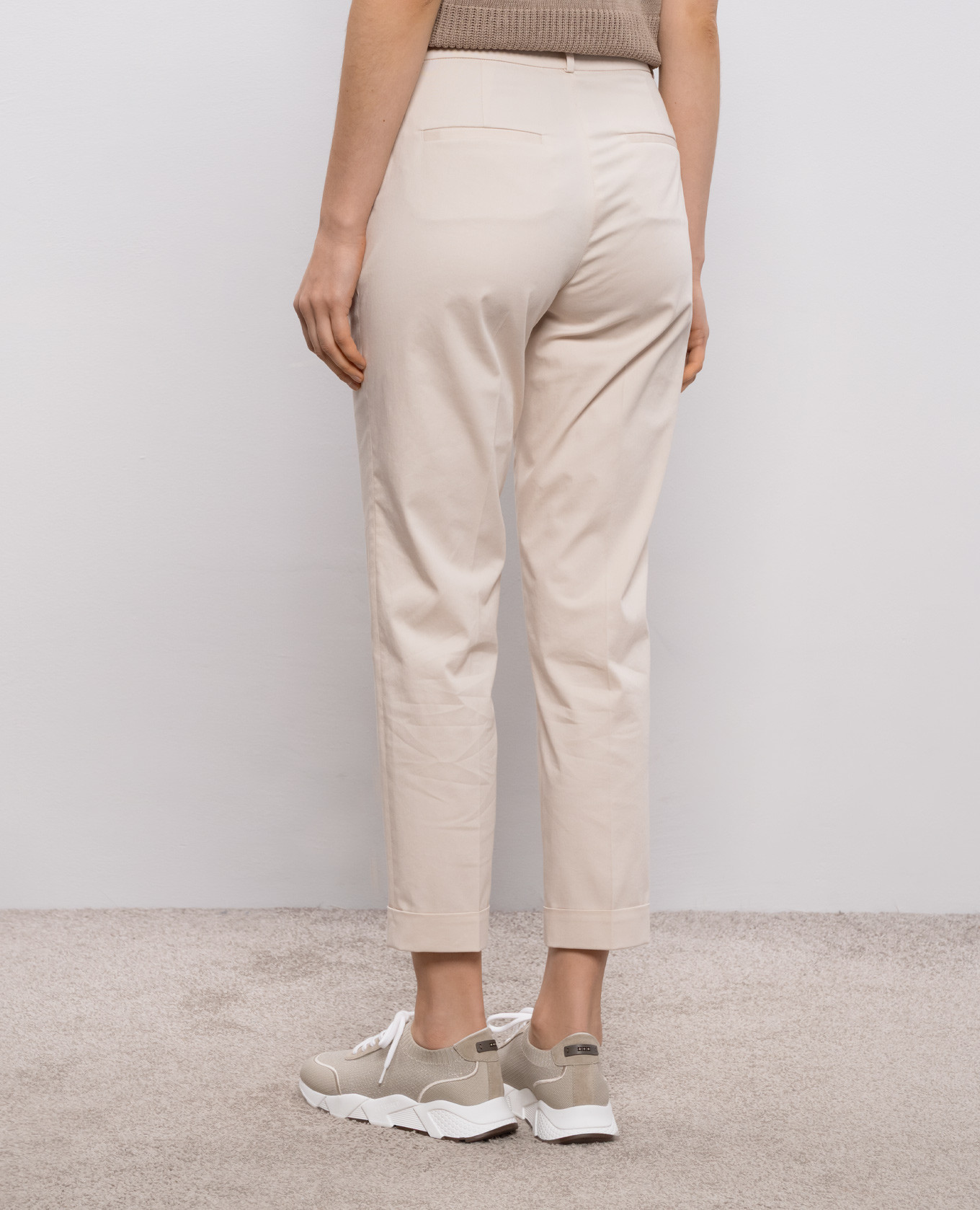 

White pants with lapels Peserico