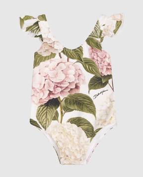 Dolce&Gabbana Children's swimsuit with logo print L2J869ON0CC