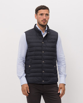 Brunello Cucinelli Blue down vest MV4081711