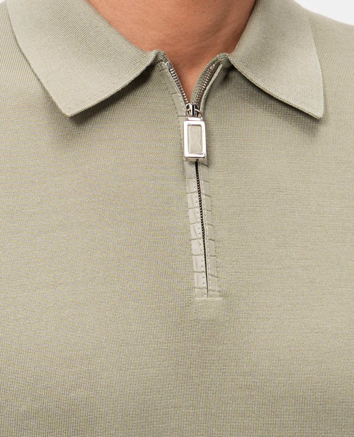 Green silk polo shirt Stefano Ricci 5