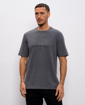 Brunello Cucinelli Genius Loci grey melange t-shirt M0B138520