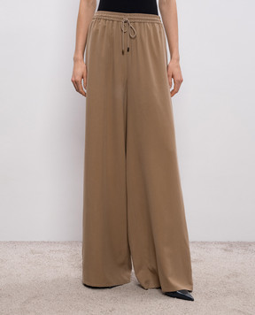 Max Mara Brown GENERO silk pants MXMGENERO