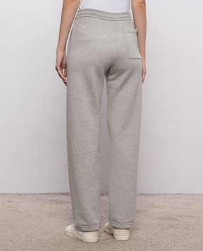 Victoria Beckham Jules grey melange joggers 1326JTR007528A