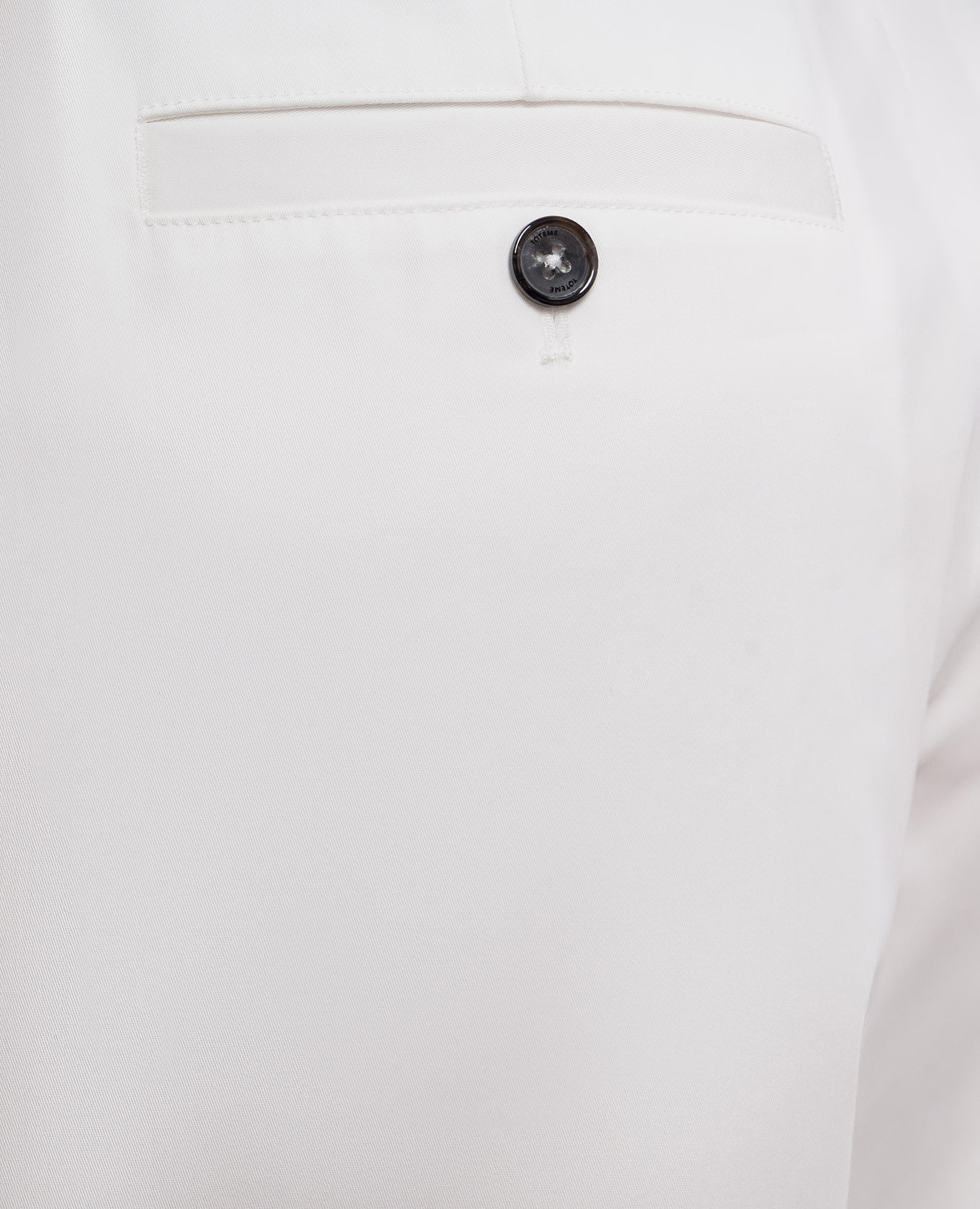 White cotton pants Toteme 5