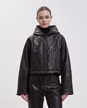 Max Mara Sportmax Brown leather jacket KABALA SPXKABALA