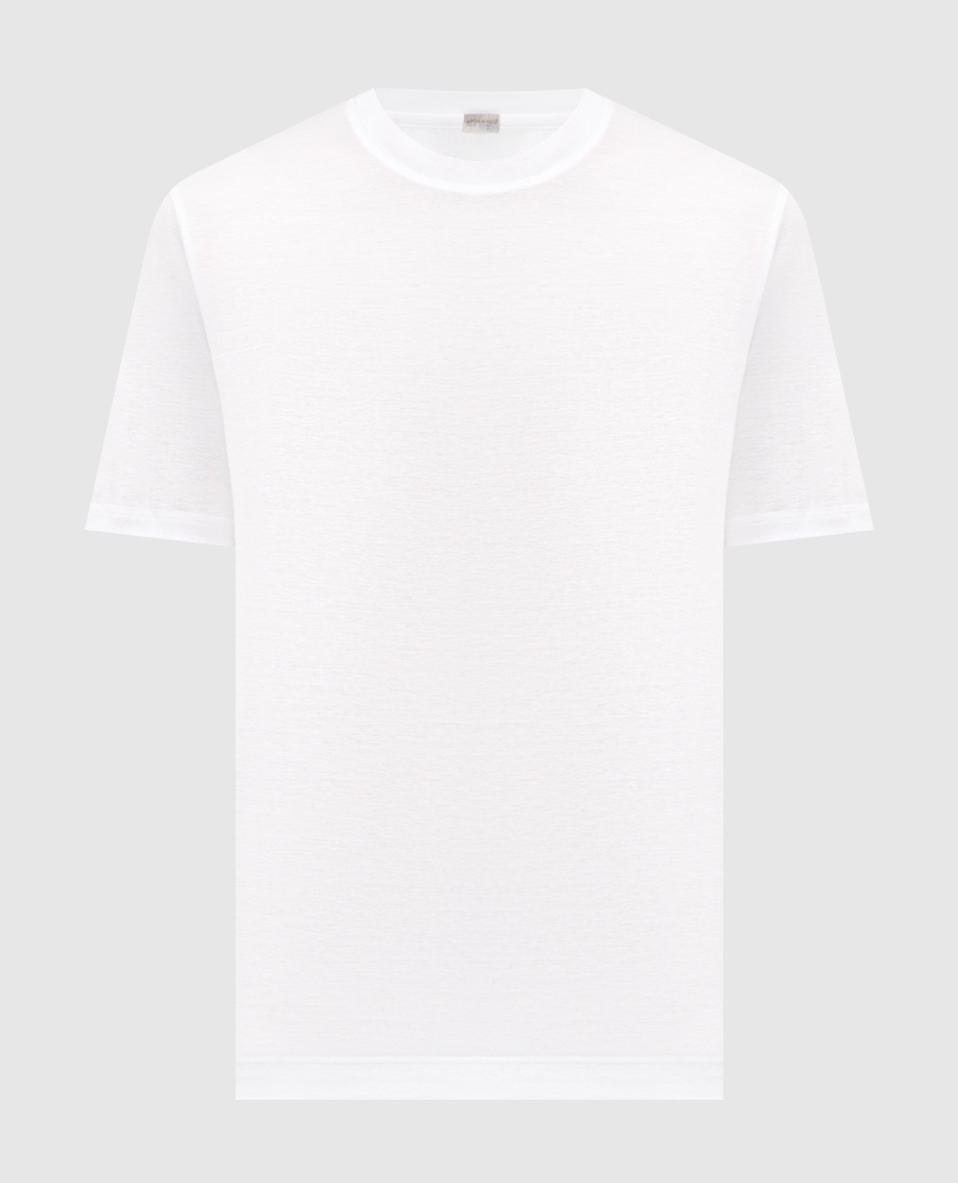 White T-shirt with a patch