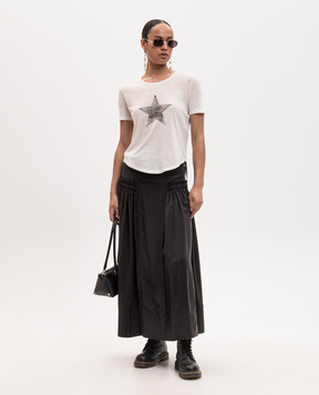 Ann Demeulemeester Ivory T-shirt with print B0013924FA740