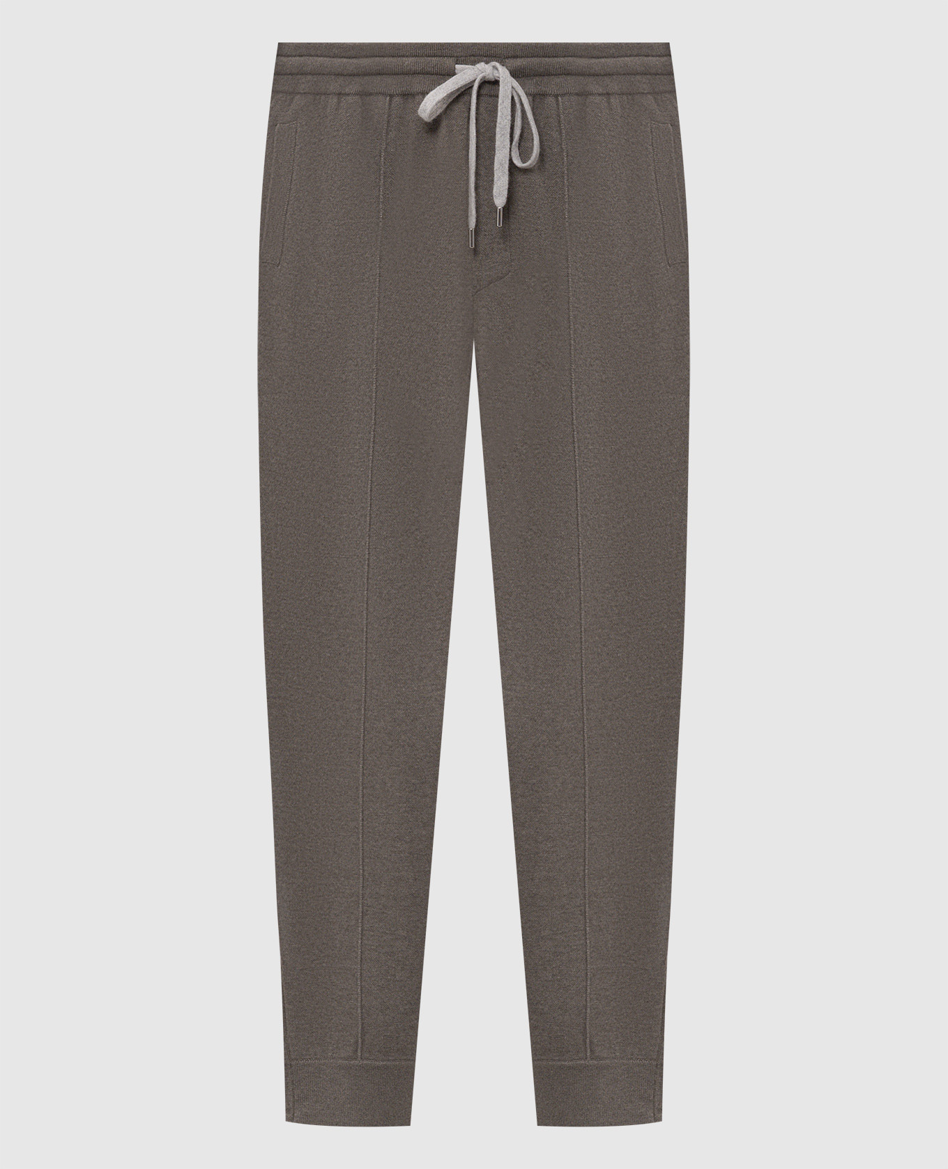 Pantaloni da jogging grigi in cashmere