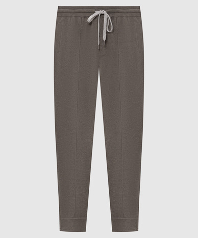 Grey cashmere joggers