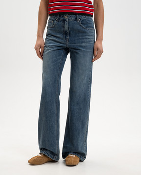 Juun.j Blue flared jeans with a distressed effect JW6121W04P