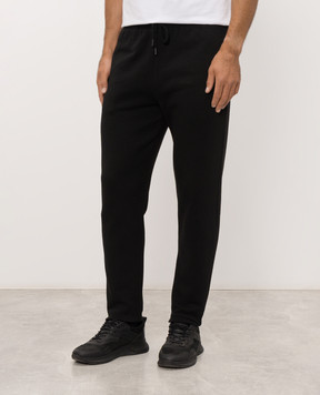 Trussardi Black insulated track pants with embroidered logo P8148000087NMP318F09