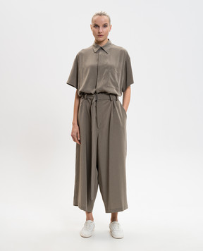 Y`S Yamamoto Khaki jumpsuit YQD15500