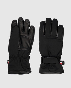 Moncler Grenoble ENFANT Children's black combination ski gloves L29573A00001M3895