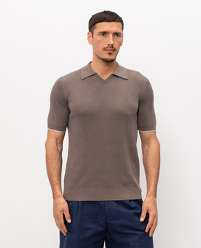 Brunello Cucinelli Brown polo M29400015