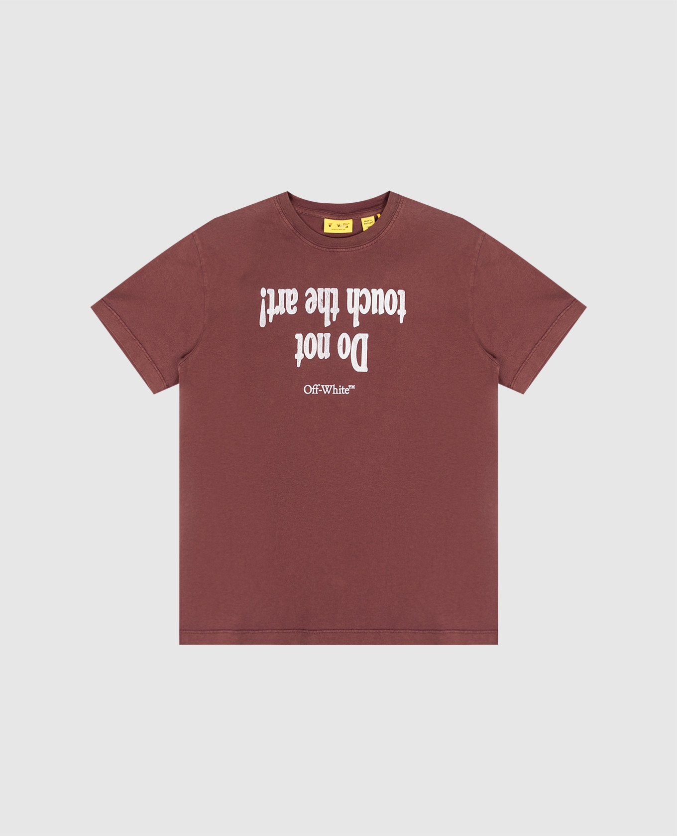 Children's burgundy Art Quote T-shirt