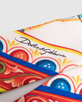Dolce&Gabbana Silk twill ribbon in the brand print Сarretto FS215AGDDWL