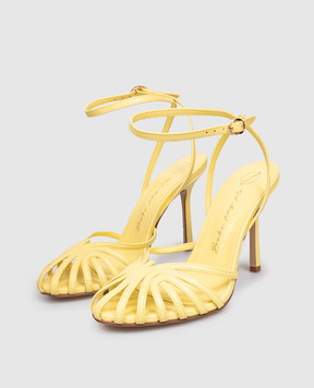Babe Pay Pls Yellow leather sandals 210906KO