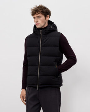 MooRER Black down vest RICK RICKKN