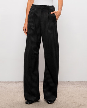 Maison Margiela MM6 Dark gray striped pants S62KB0274MTN198
