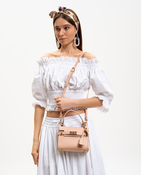 Gianni Notaro Beige leather bag Ruga 098RUGAORO