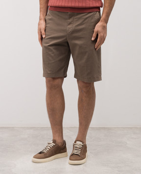Canali Brown shorts with cotton PT01636D95609