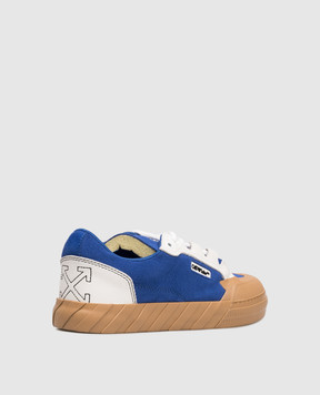 Off-White Blue suede sneakers Vulc779 OMIA296F25LEA001