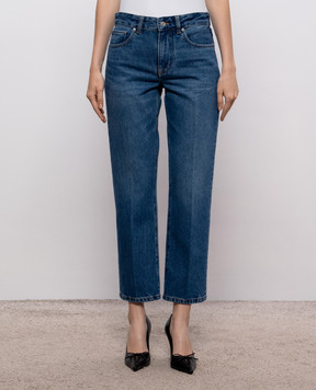 Victoria Beckham Blue jeans with logo patch 1326DJE007322B